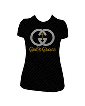 Load image into Gallery viewer, God's Grace Faith Christian Rhinestone Shirt