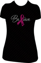 Load image into Gallery viewer, Believe Cancer Awareness Shirt