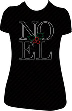 Load image into Gallery viewer, Noel Rhinestone Christmas Shirt Rhinestone Shirt