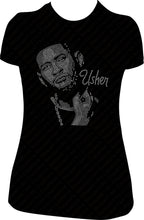 Load image into Gallery viewer, Usher Rhinestone Bling Shirt