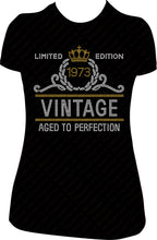 Load image into Gallery viewer, Limited Edition Vintage EST 70's Rhinestone Birthday Shirt