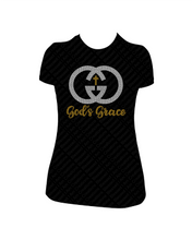 Load image into Gallery viewer, God&#39;s Grace Faith Christian Rhinestone Shirt
