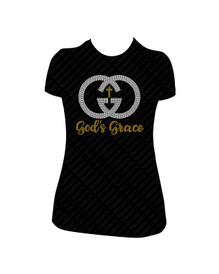 God's Grace Faith Christian Rhinestone Shirt