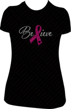Load image into Gallery viewer, Believe Cancer Awareness Shirt
