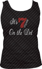 Load image into Gallery viewer, It's 7 O'Clock on the Dot Racerback Tank Top (fitted)
