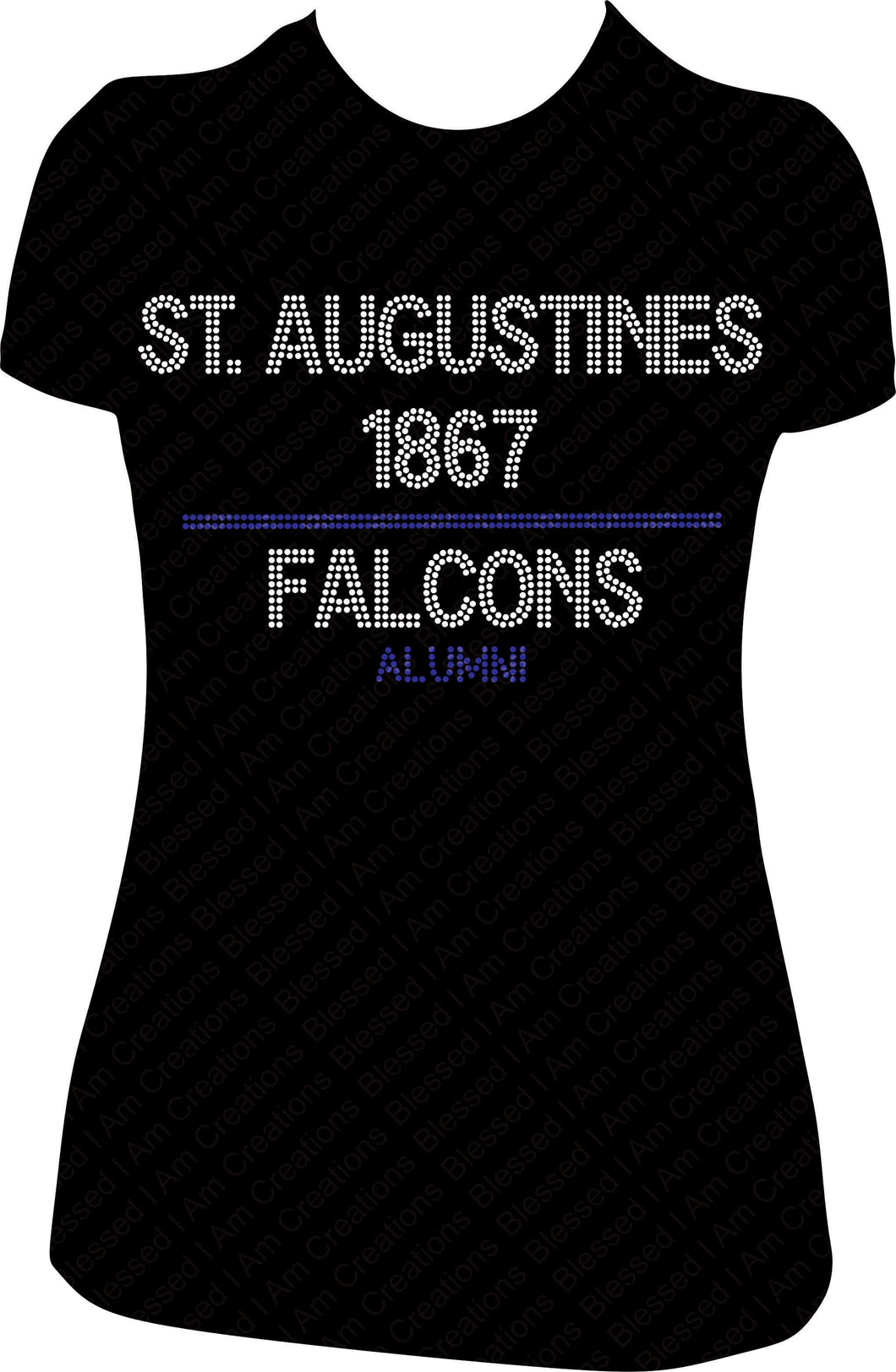 St Augustine Falcons Rhinestone Shirt