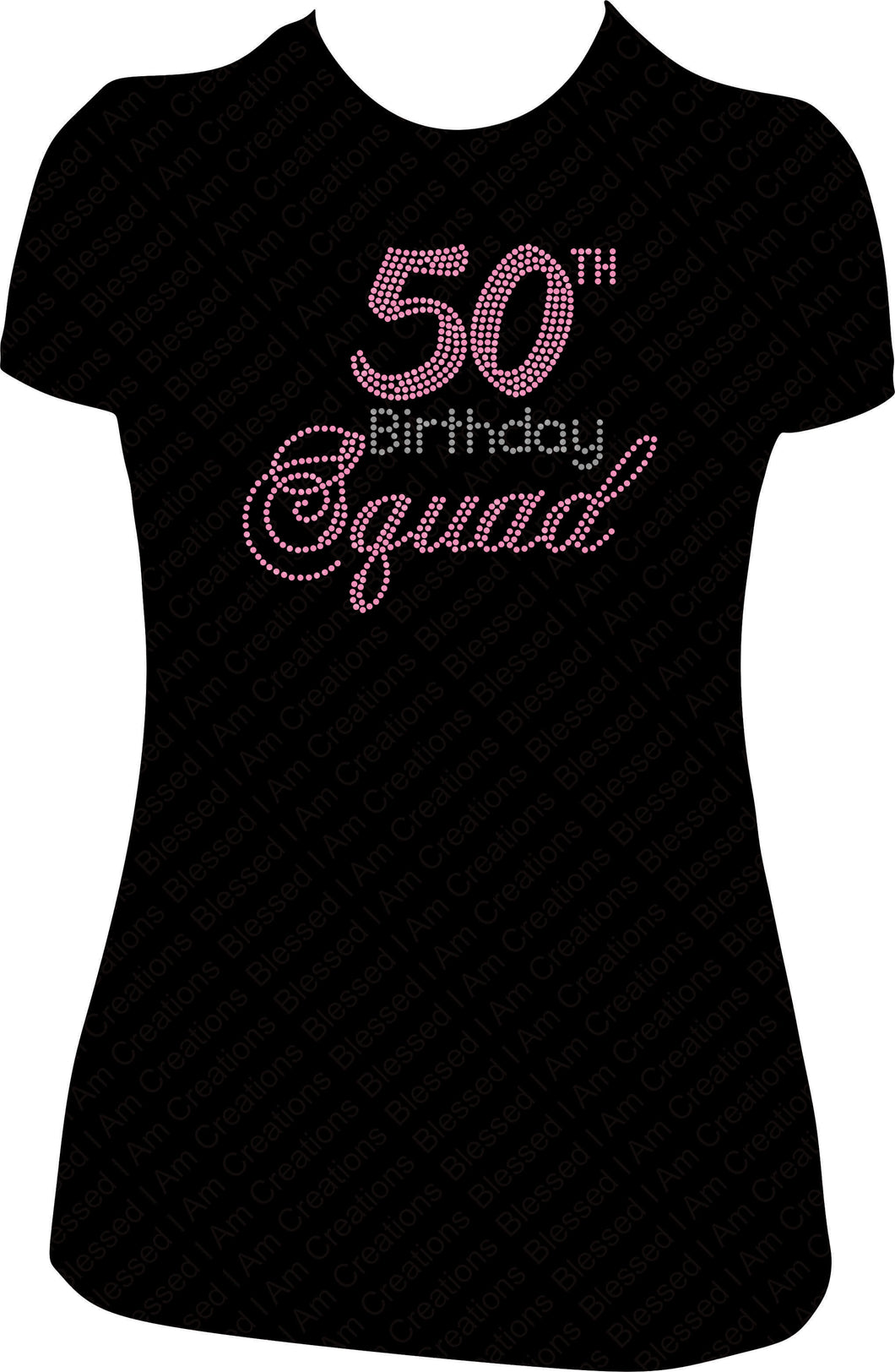 50th Birthday Squad Shirt, 50th Squad Shirt, Rhinestone Shirt, Bling Shirt, Squad Crew Birthday Shirt, 50th Squad Shirt,