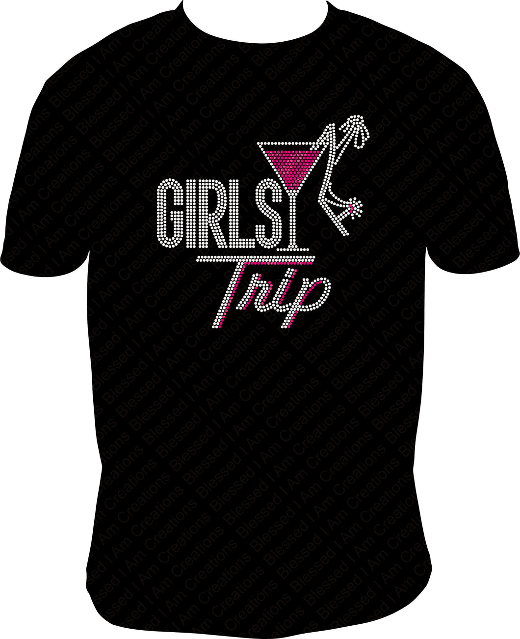 Girl Trip Rhinestone Shirt Unisex