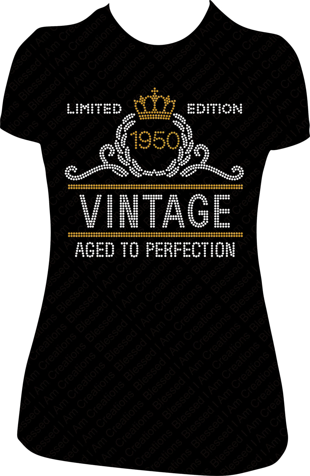 Limited Edition Vintage 50's Rhinestone Birthday Shirt