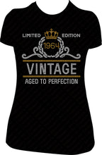 Load image into Gallery viewer, Limited Edition Vintage EST 60&#39;s Rhinestone Birthday Shirt
