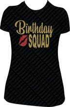 Load image into Gallery viewer, Birthday Squad Shirt, Birthday Crew Shirt, Bling Birthday Squad Shirt
